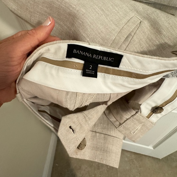 Banana Republic Palma Straight-Leg Linen Pant - Picture 8 of 8